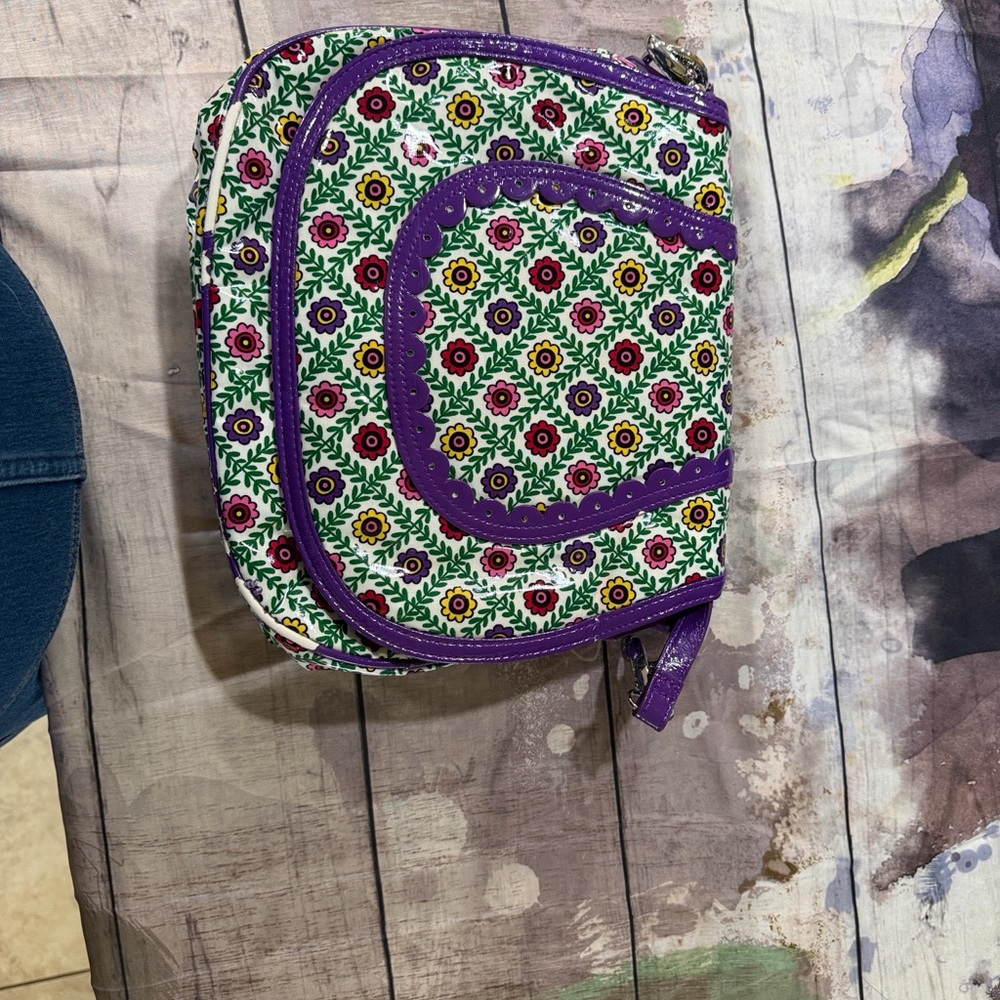 Vera Bradley Floral Pattern Crossbody Bag in Purple and Multi - Picture 2 of 10